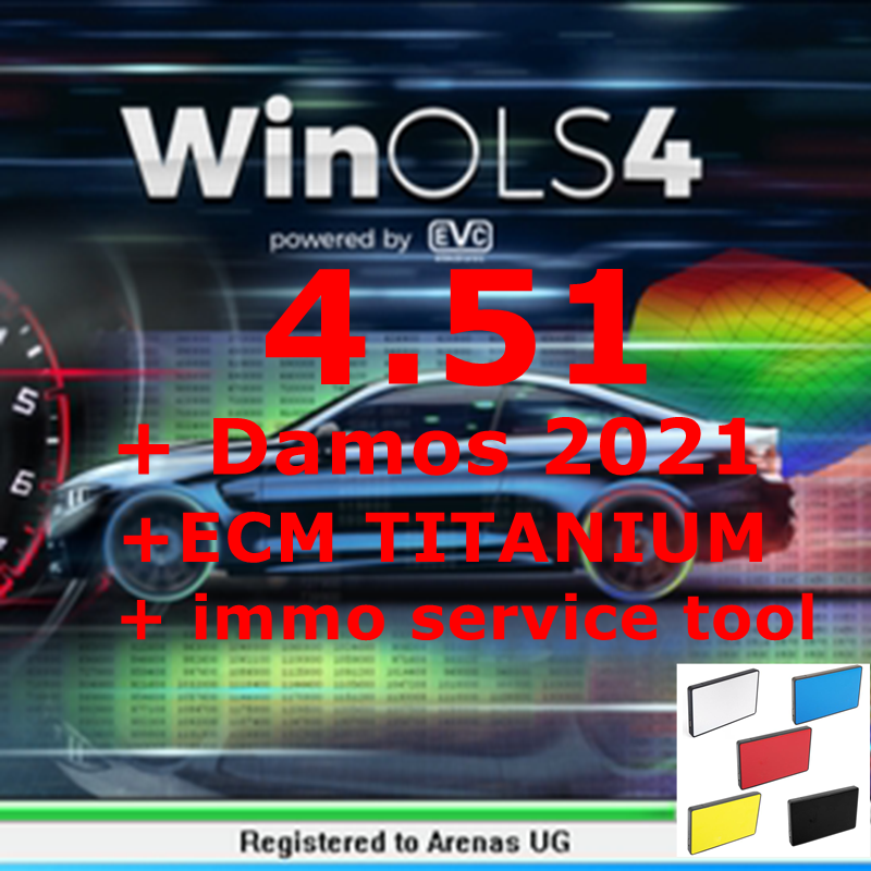 WinOLS ÷ 4.51, vmwar + 2021 Damos + ECM ƼŸ..